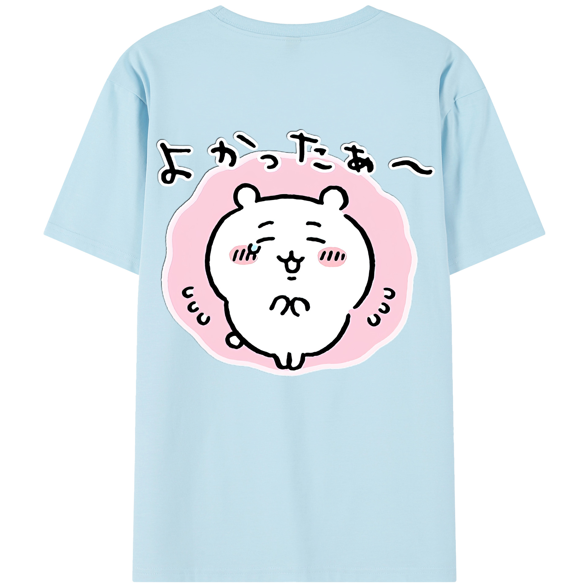 （画像用） ちいかわ ちいかわ Chii-kawa chiikawa 綿100％半袖Tシャツ（背面プリント）